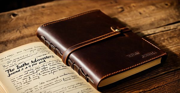 Le carnet d'aventurier en cuir : vos quêtes à portée de main !